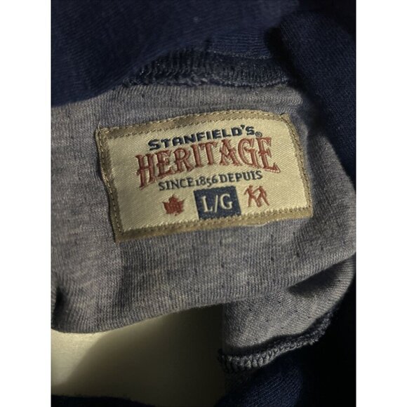 Women’s Stanfield Heritage Murino Wool Blend Pull Over Turtleneck Sweater Blue - Picture 5 of 6